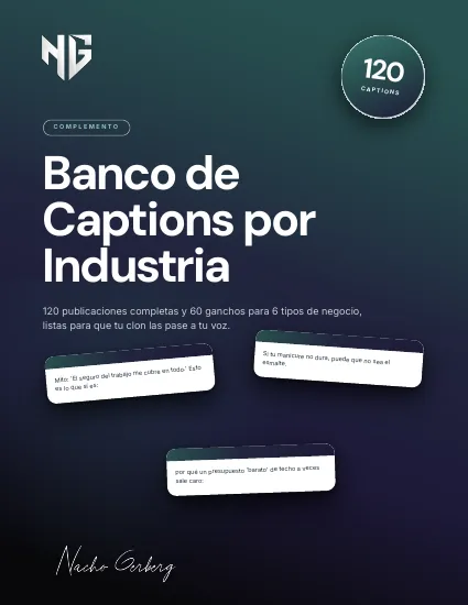 Portada: Banco de Captions por Industria